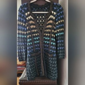 Nic + Zoe cardigan sweater size Petite Small multicolor